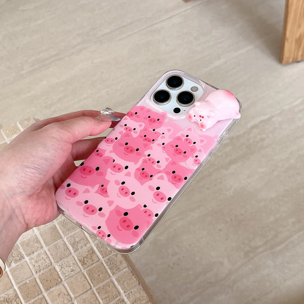 Cartoon Funny Pink Pig Phone Case