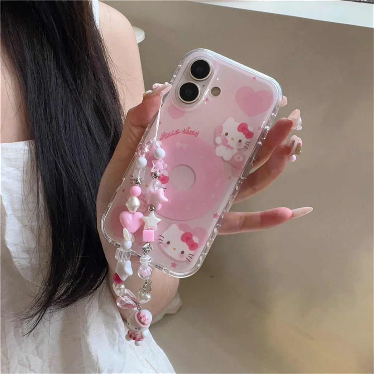 Fashion Cute Pink Kitty Cat Phone Case For iPhone