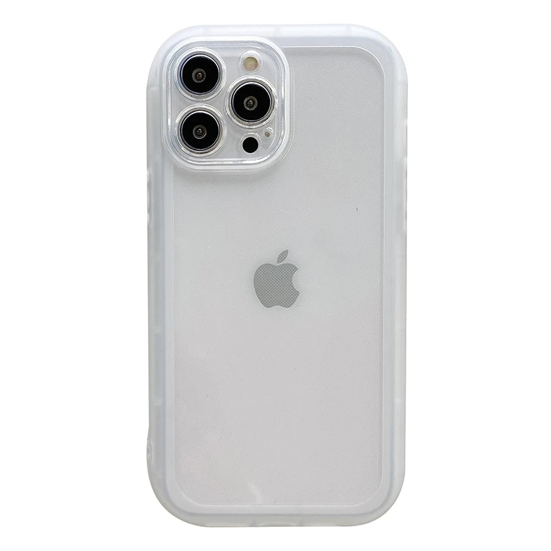 Frosted Transparent Anti-drop Back Cover Bumper Phone Case