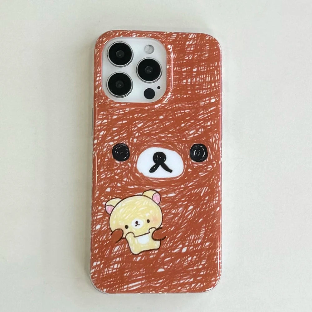 Cartoon Graffiti Bear Cute Phone Case