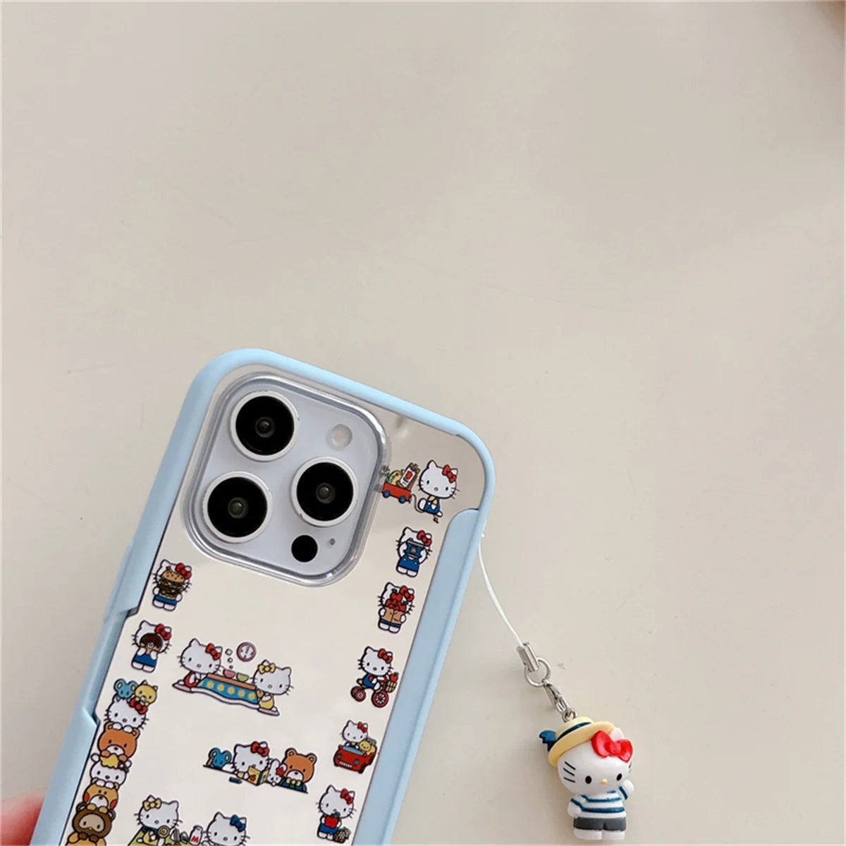 Cartoon Full Screen Kuromi Hello Kitty Laptop Flip Phone Case