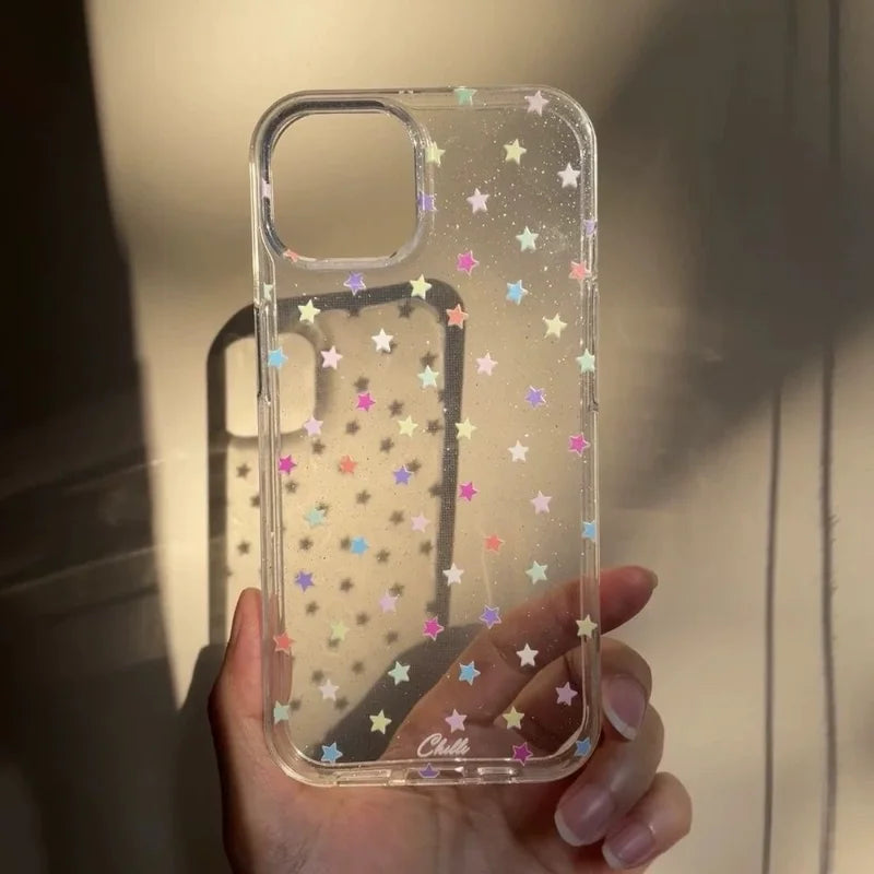 Glitter Full Screen Small Stars Phone Case
