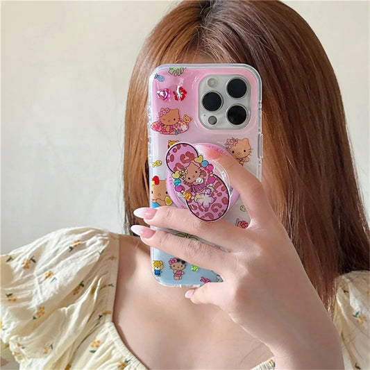 Funny Cute Hellokitty Magnetic Phone Case For iPhone