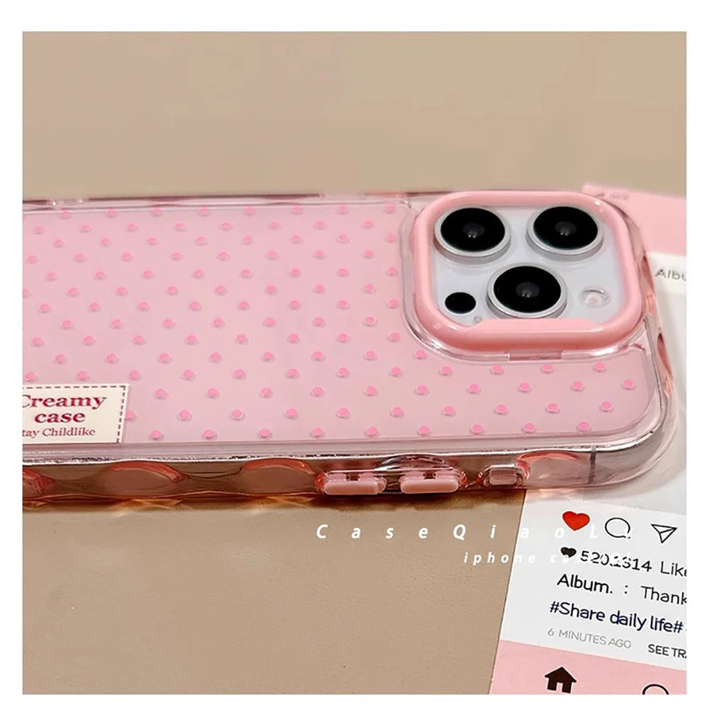 Cute Polka Dot Macron Color Phone Case