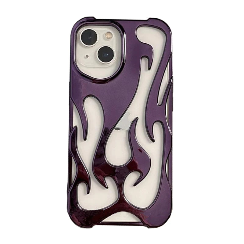 Fashion Hollowed Flame Pattern Phone Case