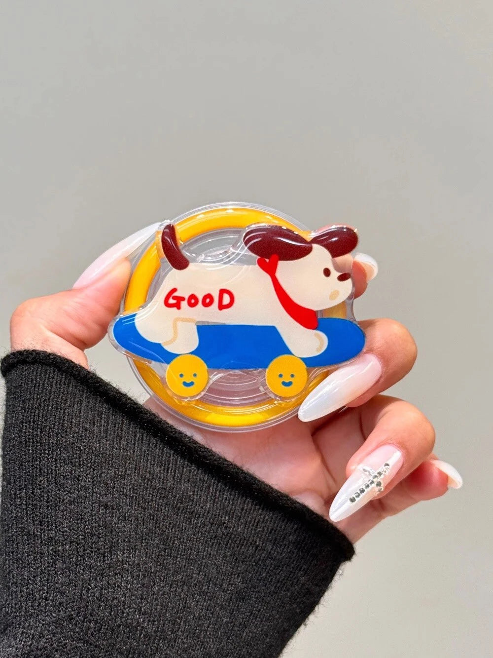 Funny Dog Cute Puppy Cartoon Magnetic Grip Phone Case