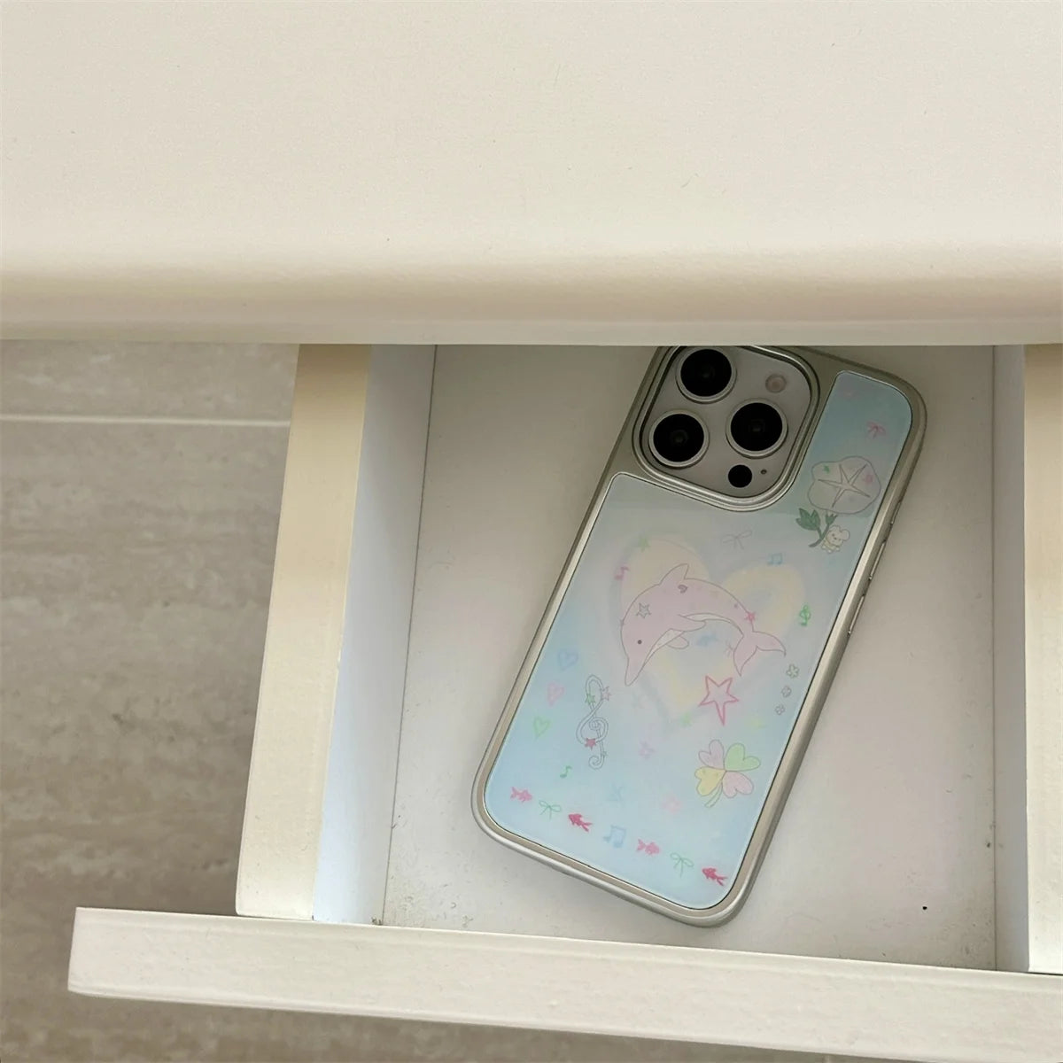 Color Line Cute Animal Phone Case