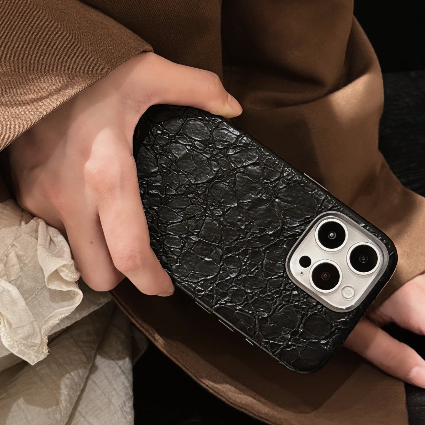 Luxury Leather Texture Magnetic Phone Case