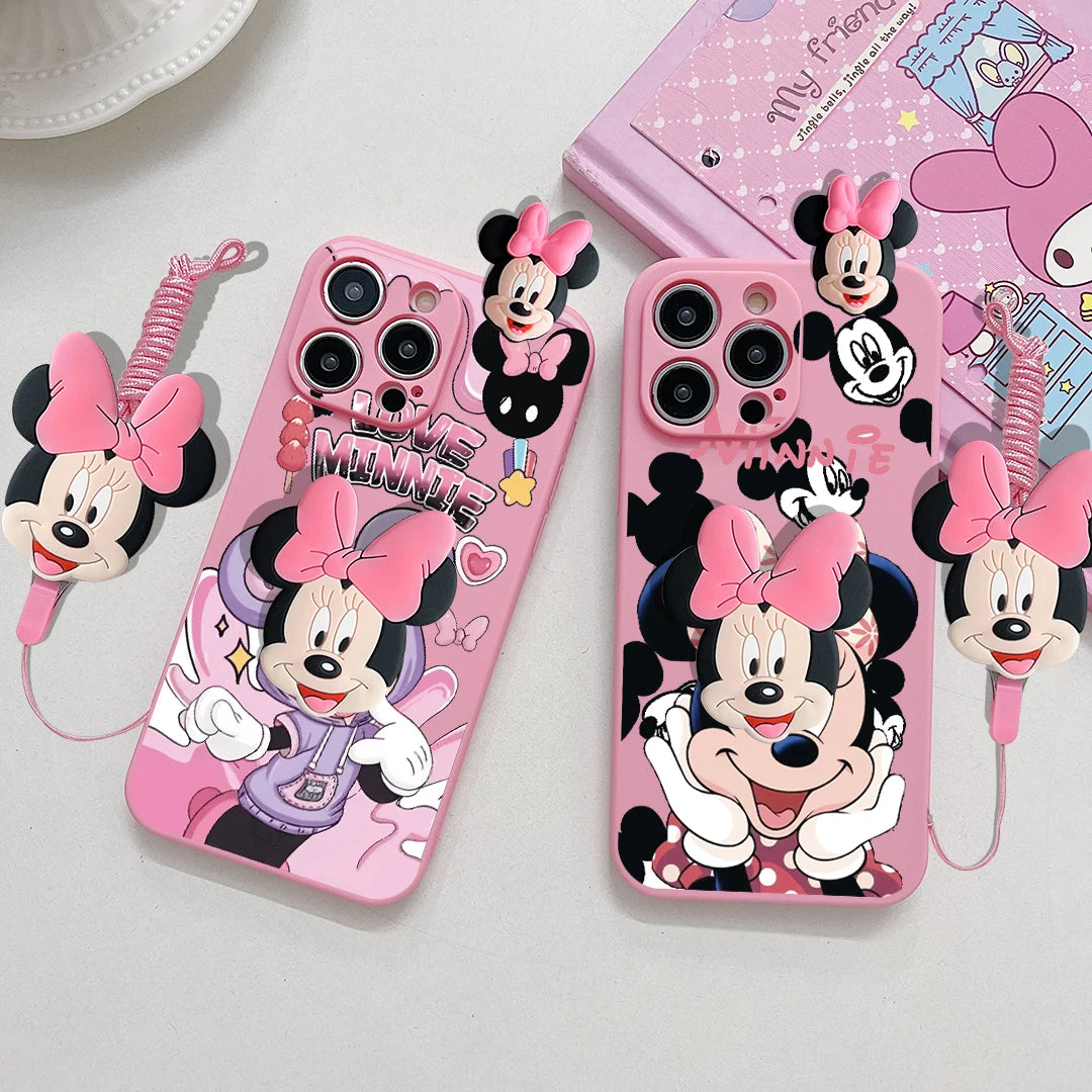 Cartoon Mickey Minnie Soft Phone Case