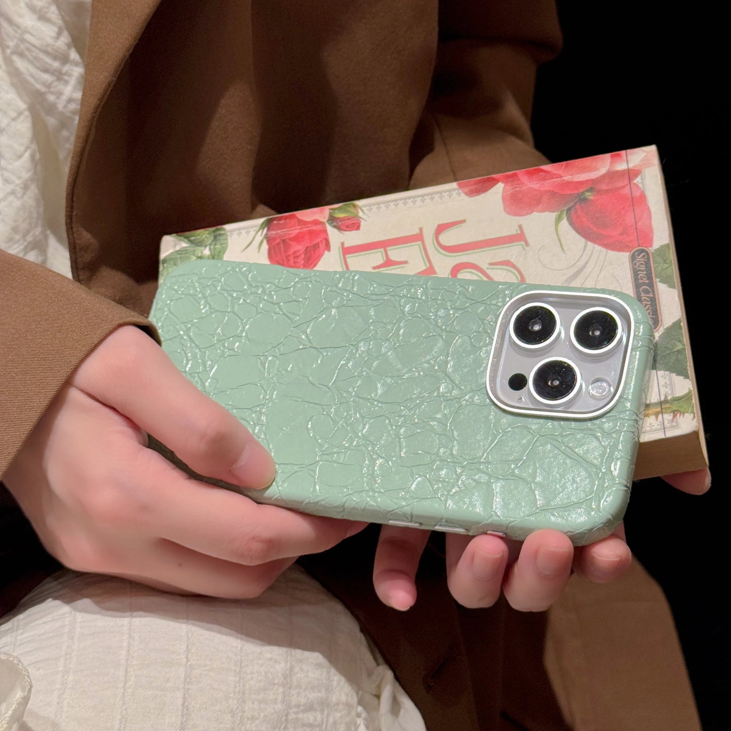 Luxury Leather Texture Magnetic Phone Case