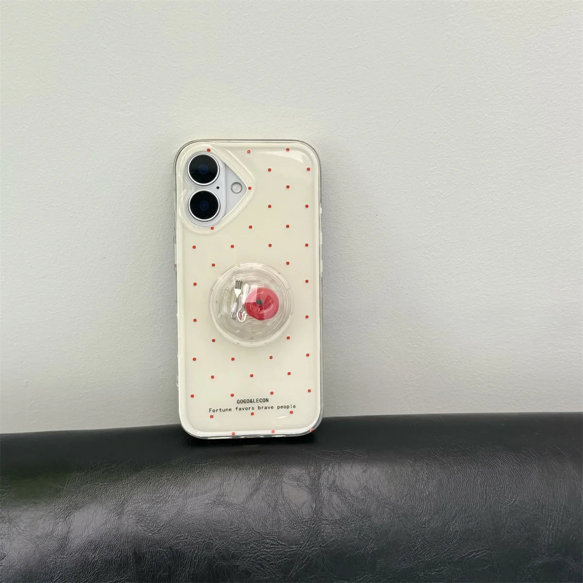 Cartoon Colorful Apple Stand Holder Phone Case