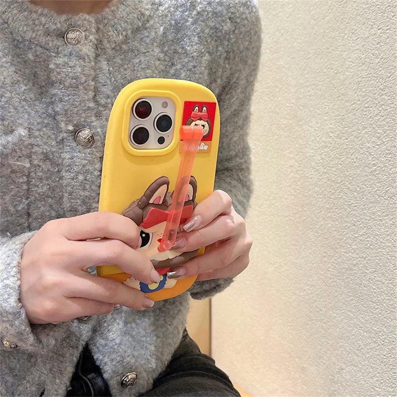 Cute Cartoon Capybara Stitch Mickey Mouse Phone Case