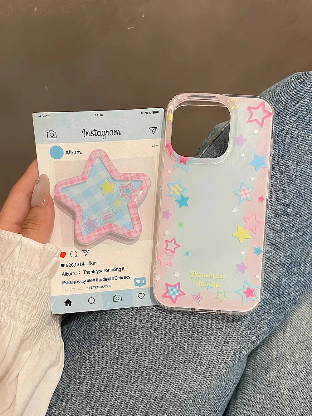 Hot Creative Cute Five Pointed Star Phone Case