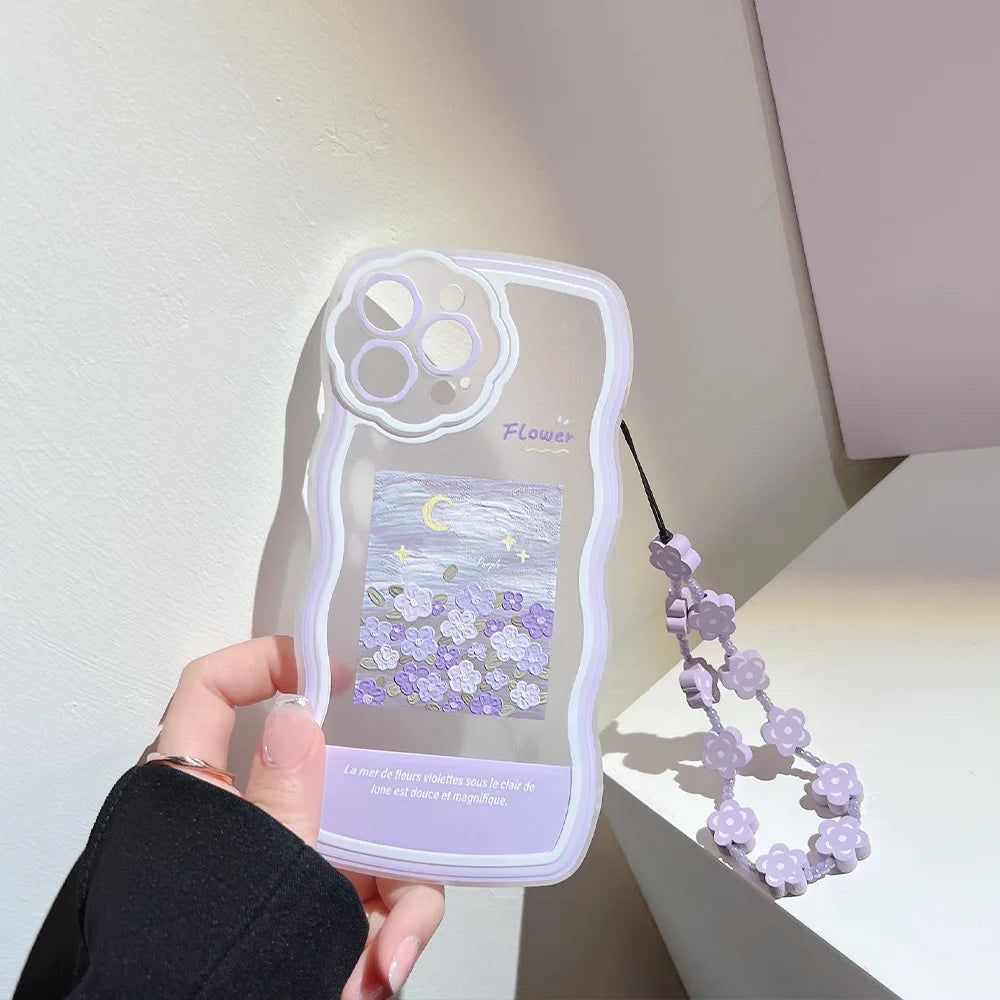 Flower Wavy Case For iPhone