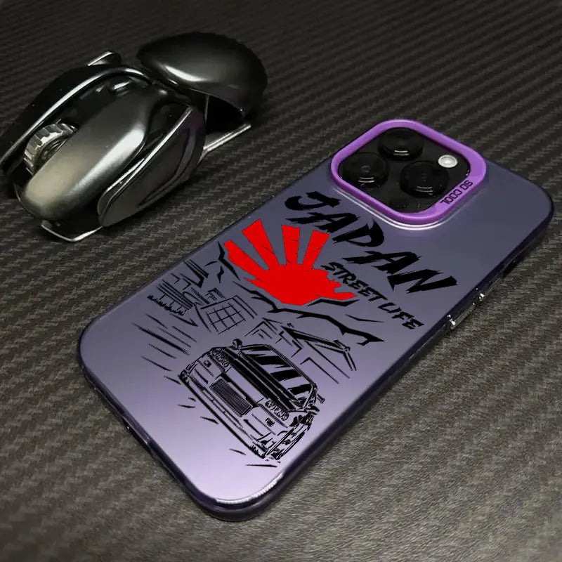 Drift Sports Car Anime Phone Case