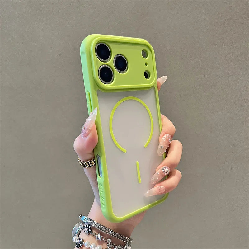 Luxury Candy Color Magnetic Phone Case For iPhone