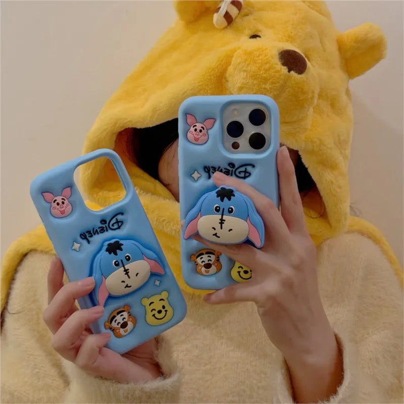 Kawaii 3D Cartoo Nanimal Silicone Phone Case