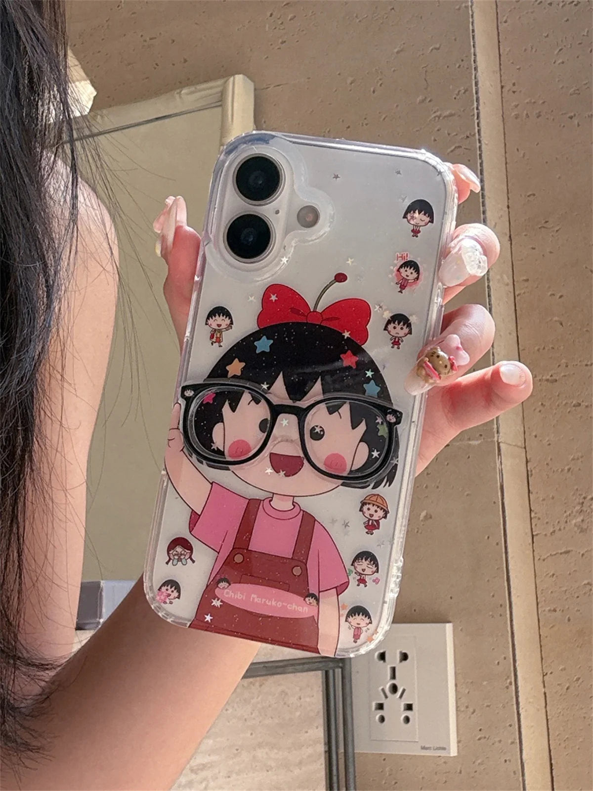 Cartoon Glasses Girl Phone Case