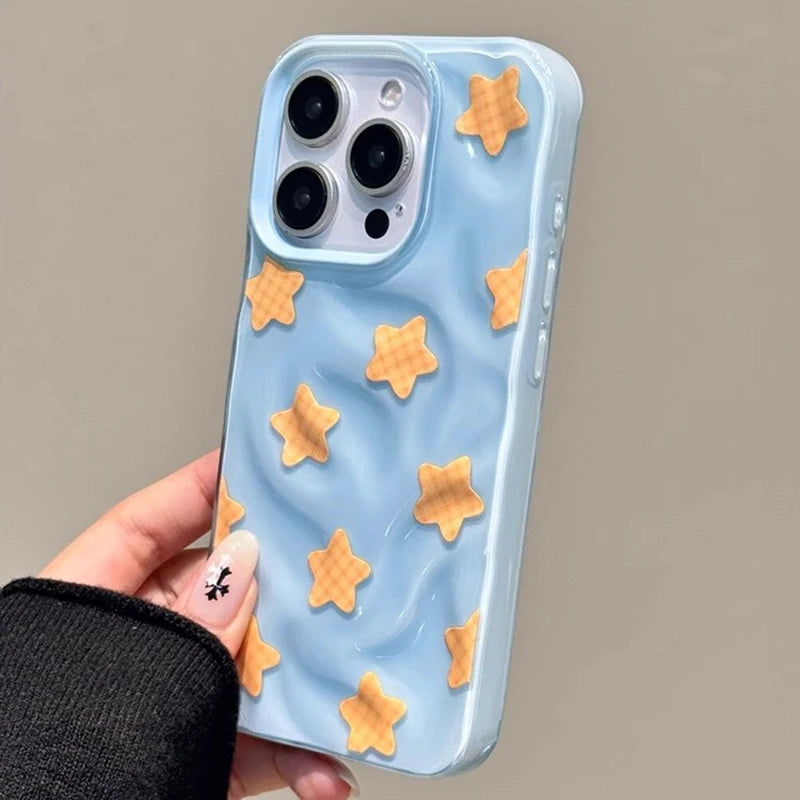 Fashion Colorful Stars Glossy Phone Case