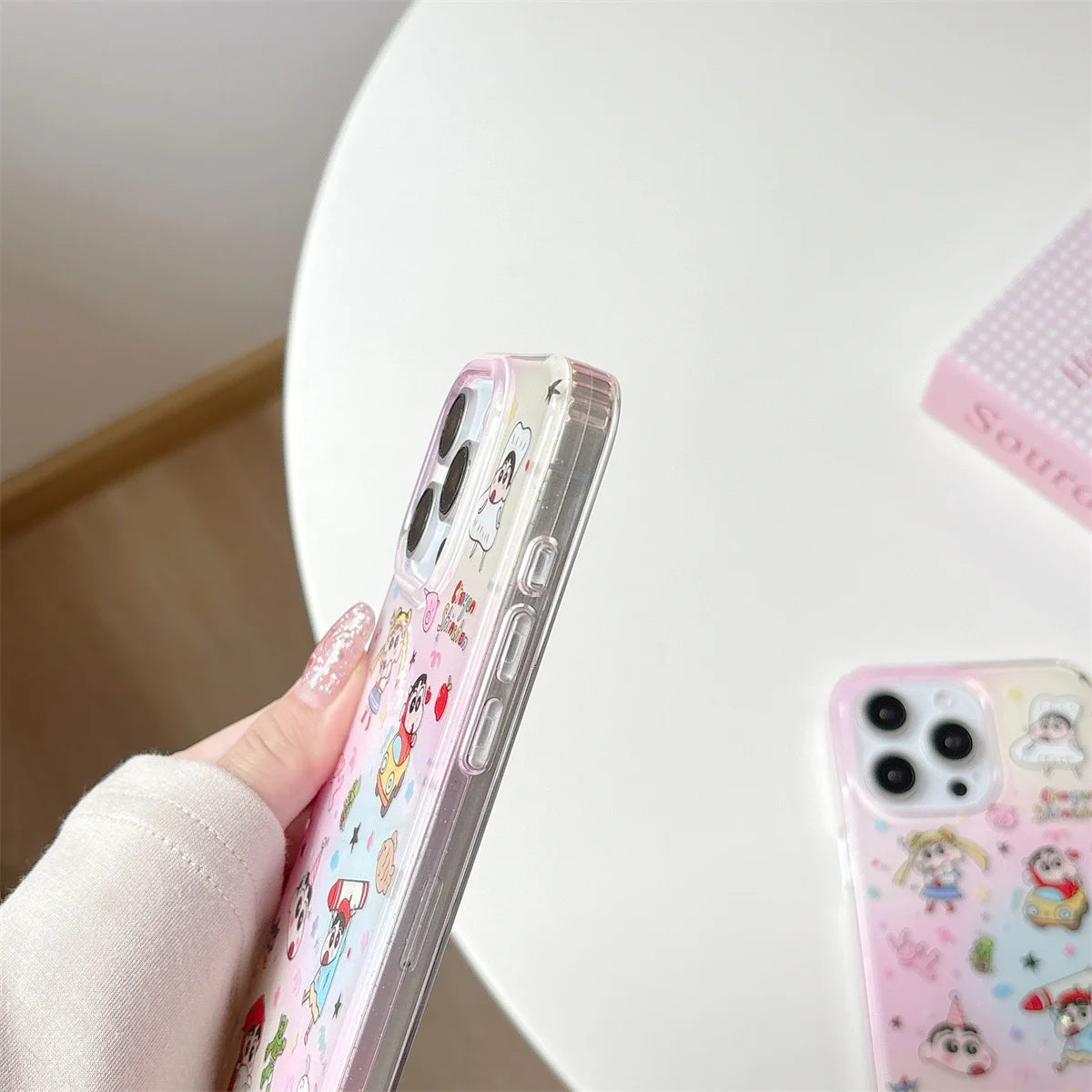 Pink And Cute Crayon Shin Chan Phone Case