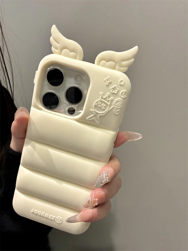 Fashion Love Heart Wing Soft Silicone Phone Case