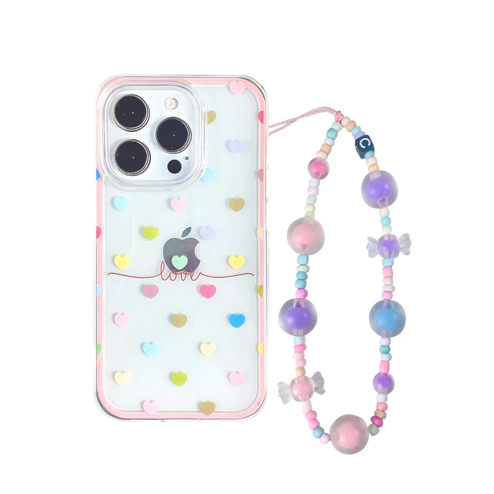 Cute Colorful Love Heart Phone Case