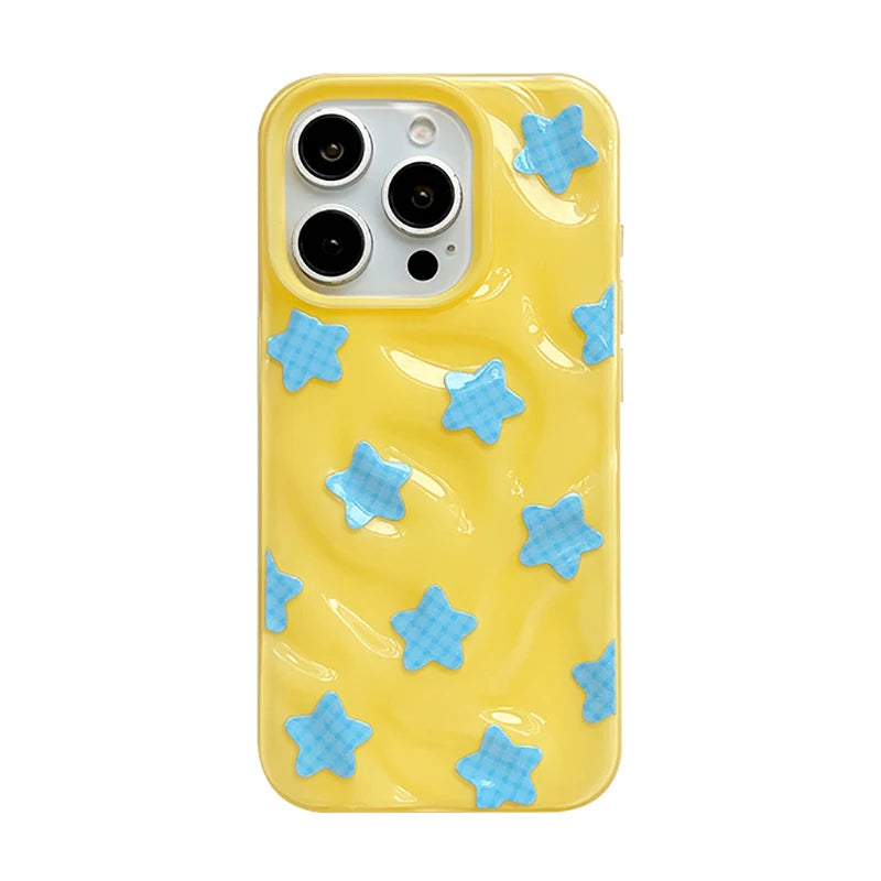Fashion Colorful Stars Glossy Phone Case