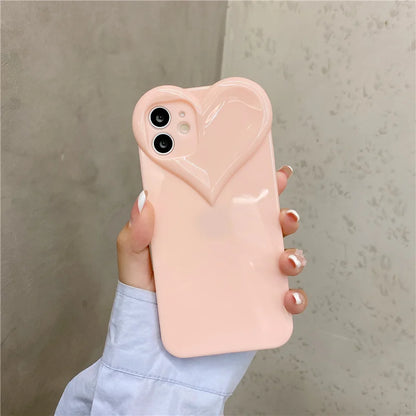 3D Love Heart Cute Phone Case