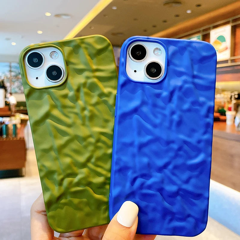 Luxury 3D Matte Plating Purple Foil Phone Case