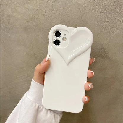 3D Love Heart Cute Phone Case