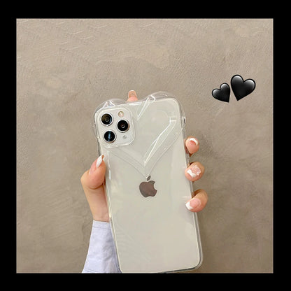 3D Love Heart Cute Phone Case
