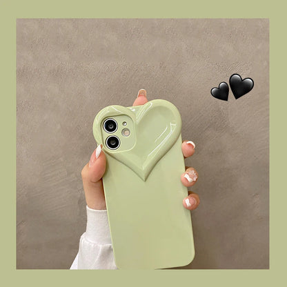 3D Love Heart Cute Phone Case