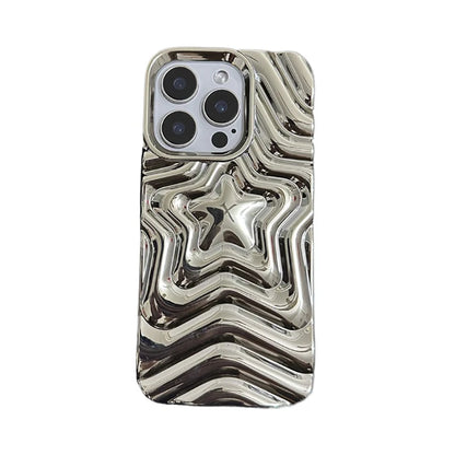 Fashion 3D Stars Wave Pattern Soft Silicone Phone Case