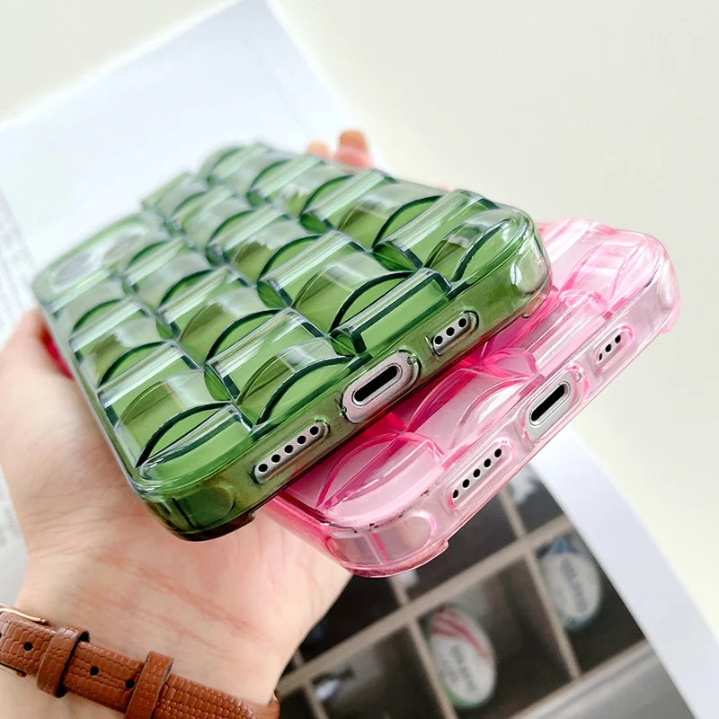 Stylish 3D Ice Cubes Soft Clear Phone Case