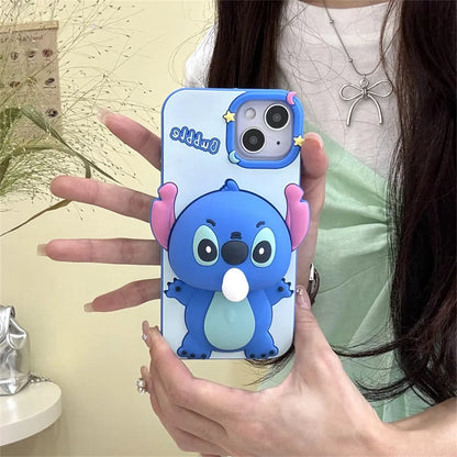 Cute Cartoon Capybara Stitch Mickey Mouse Phone Case