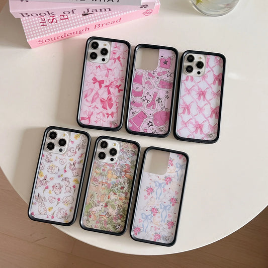 Wildflower Heart Love Flower Cherry Cake Phone Case