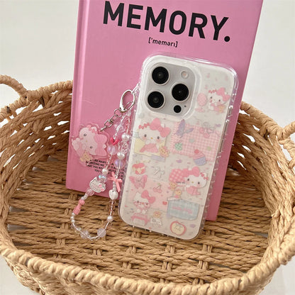 New HelloKitty INS Korean Cute Luxury Stylish Shockproof Phone Case For iPhone