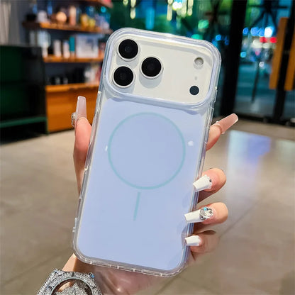 Luxury Solid Colors Magsafe Magnetic Soft Phone Case For iPhone