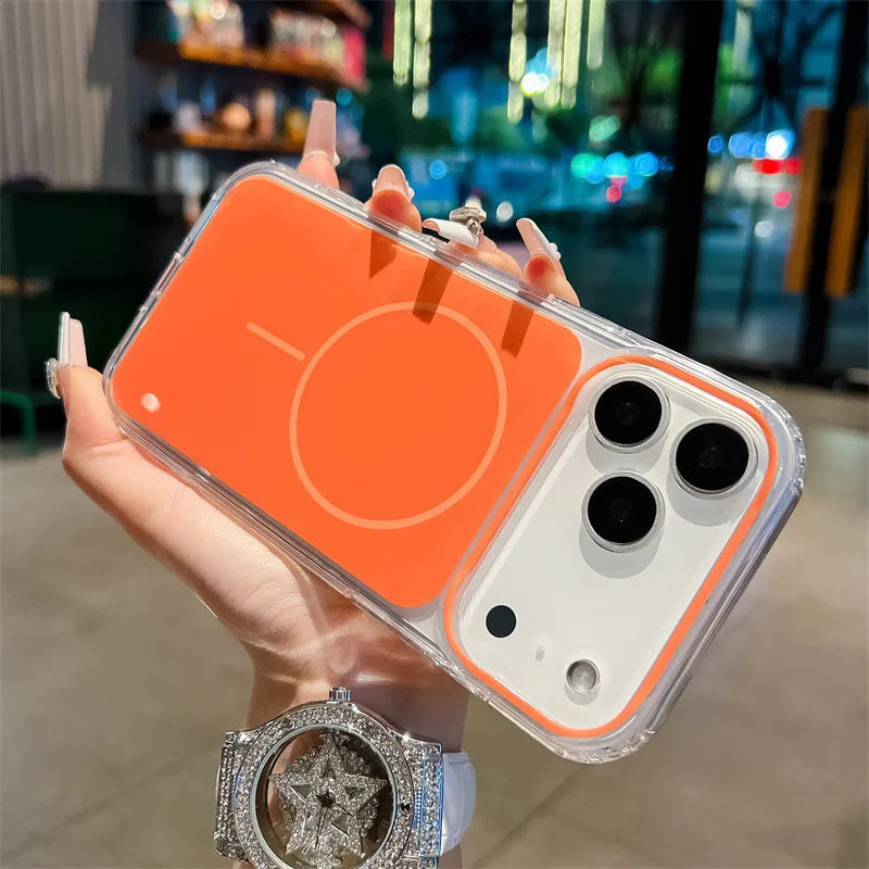 Luxury Solid Colors Magsafe Magnetic Soft Phone Case For iPhone
