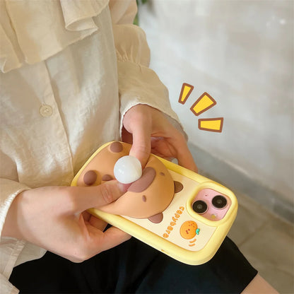 Cute Cartoon Capybara Squishies Phone Case