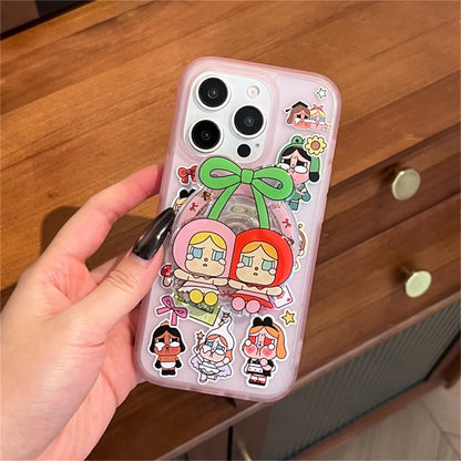Cute Cartoon Cherry Girl Magnetic Phone Case
