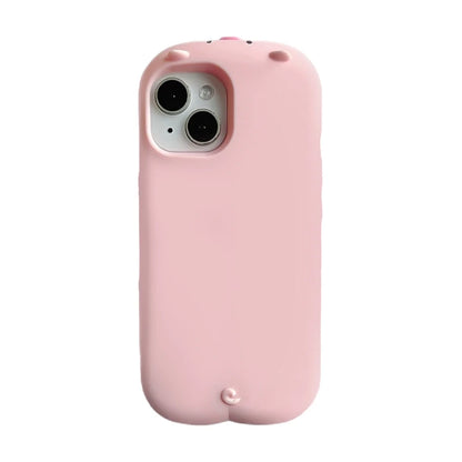 Cute 3D Pink Pig Soft Silicone Phone Case