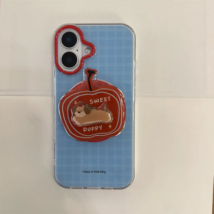 With Holder Magnetic Wireless Charging Phone Case