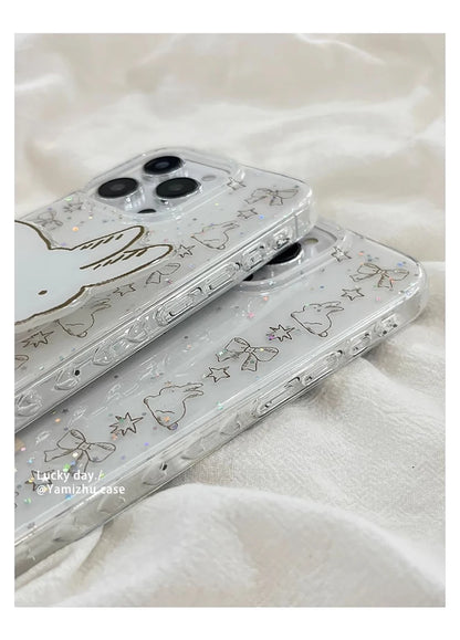 Glitter Shiny Cute Rabbit Cartoon Phone Case