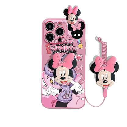 Cartoon Mickey Minnie Soft Phone Case