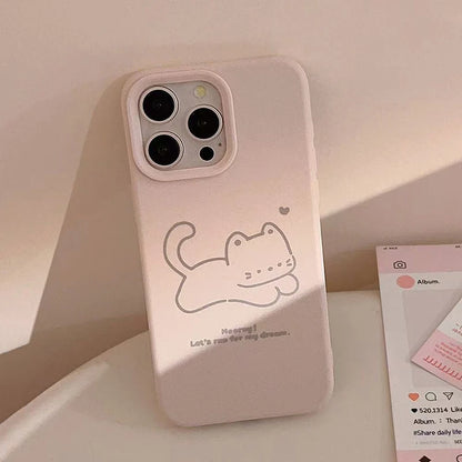 Happy Cute Kitten Puppy Compatible Phone Case