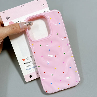 Colorful Polka Dot Folds Texture Phone Case