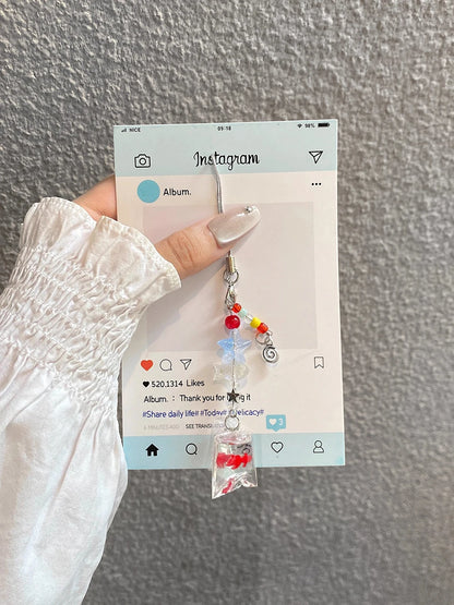 Cute Korean Blue Ocean Red Carp Fish Phone Case