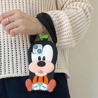 Stereoscopic Dog Cartoon Goofy Long Ears Phone Case