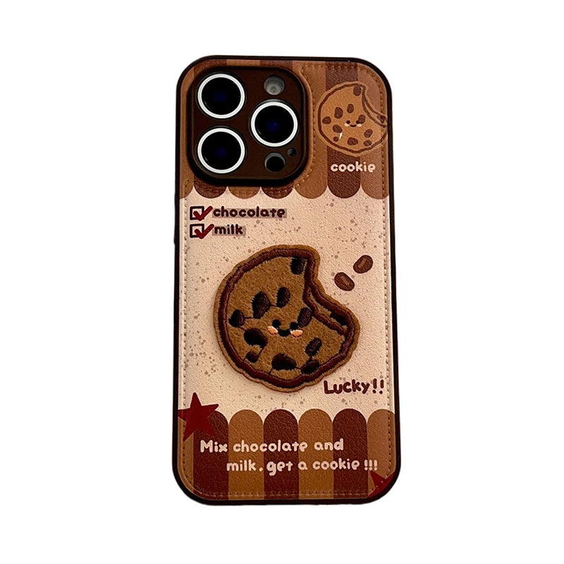 Funny Cute Fabric Biscuit Fish Cookie Phone Case